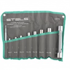 Набор ключей трубок торцевых усиленных 9 предметов, CrV Stels, ( 13779 ) Набор ключей трубок торцевых усиленных 9 предметов, CrV Stels, ( 13779 )