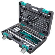 Набор инструментов, 1/2, 1/4, CrV, пластиковый кейс, 82 предмета, двенадцатигранные головки Stels, ( 14117 ) Набор инструментов, 1/2, 1/4, CrV, пластиковый кейс, 82 предмета, двенадцатигранные головки Stels, ( 14117 )