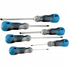 Набор отверток 6 шт, S2, трехкомпонентная рукоятка Gross, ( 12164 ) Набор отверток 6 шт, S2, трехкомпонентная рукоятка Gross, ( 12164 )