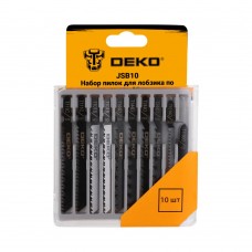 Набор пилок для лобзика по дереву DEKO JSB10, 10 шт 063-4348 Набор пилок для лобзика по дереву DEKO JSB10, 10 шт 063-4348
