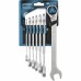 Набор ключей комбинированных трещоточных, количество зубьев 100, СRV, 7 шт, 8-19 мм Gross, ( 14859 ) Набор ключей комбинированных трещоточных, количество зубьев 100, СRV, 7 шт, 8-19 мм Gross, ( 14859 )