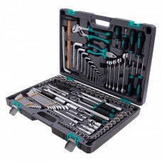 Набор инструментов, 1/2, 3/8, 1/4, CrV, пластиковый кейс, 142 предмета Stels, ( 14107 ) Набор инструментов, 1/2, 3/8, 1/4, CrV, пластиковый кейс, 142 предмета Stels, ( 14107 )