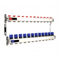 Группа коллекторная для отопления VARMEGA VM15512 ВР 1", на 12 контуров 3/4" EK, нерж. сталь Группа коллекторная для отопления VARMEGA VM15512 ВР 1", на 12 контуров 3/4" EK, нерж. сталь