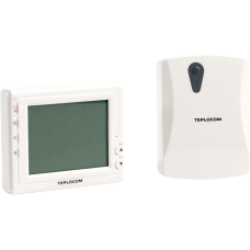 Термостат комнатный Teplocom TS-Prog-2АА/3А-RF, беспроводной, прогр, реле 250В, 3А Термостат комнатный Teplocom TS-Prog-2АА/3А-RF, беспроводной, прогр, реле 250В, 3А