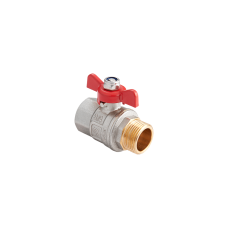 Кран шаровой MVI латунный Ду 20 PN40 вн-нр, бабочка Кран шаровой MVI латунный Ду 20 PN40 вн-нр, бабочка