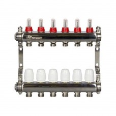 Группа коллекторная ALTSTREAM с расходомерами, сталь 1"х 6х3/4" Группа коллекторная ALTSTREAM с расходомерами, сталь 1"х 6х3/4"