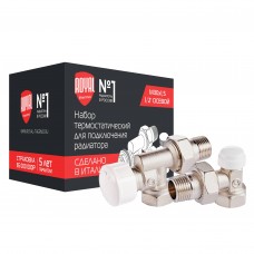 Набор термостатический Royal Thermo для радиатора осевой 1/2" М30х1,5 Набор термостатический Royal Thermo для радиатора осевой 1/2" М30х1,5