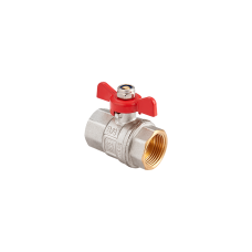 Кран шаровой латунный Ду 15 PN40 вн-вн, бабочка Кран шаровой латунный Ду 15 PN40 вн-вн, бабочка