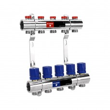 Группа коллекторная VARMEGA для отопления ВР 1" 2 х 3/4" EK латунь VM15802 Группа коллекторная VARMEGA для отопления ВР 1" 2 х 3/4" EK латунь VM15802