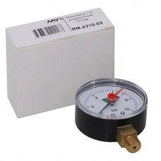 Манометр радиальный MVI, до 10 бар, D63 мм, с нижним подключением G1/4 Манометр радиальный MVI, до 10 бар, D63 мм, с нижним подключением G1/4