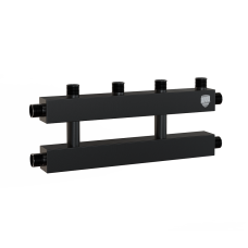 Коллектор на 2 (3) отопительных контура, Ду 25 с кронштейнами Коллектор на 2 (3) отопительных контура, Ду 25 с кронштейнами