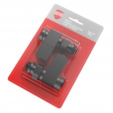 Набор дизайн-вентилей Royal Thermo CUBE, прямой (черный) 1/2" Набор дизайн-вентилей Royal Thermo CUBE, прямой (черный) 1/2"