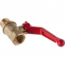 Кран шаровой VALFEX для воды 1/2" ВР/НР ручка-рычаг, латунный 11Б27фт1М (80/20) Кран шаровой VALFEX для воды 1/2" ВР/НР ручка-рычаг, латунный 11Б27фт1М (80/20)