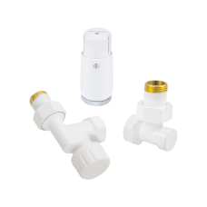 Комплект узла нижнего подкл SCHLOSSER осевой STANDARD MINI 1/2" (белый) с термоголовкой MINI DIAMANT М30х1,5 Комплект узла нижнего подкл SCHLOSSER осевой STANDARD MINI 1/2" (белый) с термоголовкой MINI DIAMANT М30х1,5