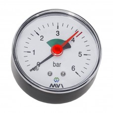 Манометр аксиальный MVI, до 6 бар, D63 мм, подключение G1/4 Манометр аксиальный MVI, до 6 бар, D63 мм, подключение G1/4