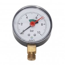 Манометр радиальный MVI, до 6 бар, D63 мм, с нижним подключением G1/4 Манометр радиальный MVI, до 6 бар, D63 мм, с нижним подключением G1/4