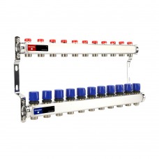 Группа коллекторная для отопления VARMEGA VM15511 ВР 1", на 11 контуров 3/4" EK, нерж. сталь Группа коллекторная для отопления VARMEGA VM15511 ВР 1", на 11 контуров 3/4" EK, нерж. сталь