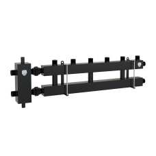 Блок коллекторный на 3(4) выхода, стрелка 60 кВт, в комплекте с кронштейнами Блок коллекторный на 3(4) выхода, стрелка 60 кВт, в комплекте с кронштейнами