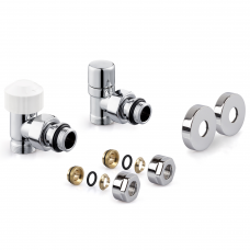 Набор термостатический для радиатора угловой ROYAL THERMO Design Pro 15 мм М30х1,5 (Хром) Набор термостатический для радиатора угловой ROYAL THERMO Design Pro 15 мм М30х1,5 (Хром)