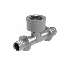 Тройник с внутренней резьбой 16×1/2"×16