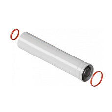 Элемент удлинительный коаксиальный Royal Thermo диам. 60/100L, 500 мм Элемент удлинительный коаксиальный Royal Thermo диам. 60/100L, 500 мм