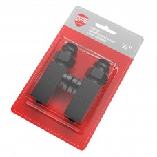 Набор дизайн-вентилей Royal Thermo CUBE, осевой (черный) 1/2" Набор дизайн-вентилей Royal Thermo CUBE, осевой (черный) 1/2"