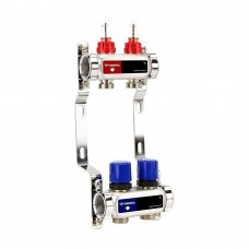 Группа коллекторная с расходомерами VARMEGA VM15102 ВР 1", на 2 контура 3/4" EK, нерж. сталь Группа коллекторная с расходомерами VARMEGA VM15102 ВР 1", на 2 контура 3/4" EK, нерж. сталь