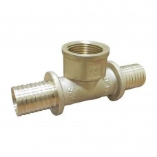 Тройник VARMEGA Slide-fit с внутренней резьбой, 20х1/2", латунный, аксиальный, VM51113 Тройник VARMEGA Slide-fit с внутренней резьбой, 20х1/2", латунный, аксиальный, VM51113