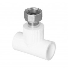 Тройник TEBO PP-R с накидной гайкой 25х3/4 метал. штуцер, (15/75) Тройник TEBO PP-R с накидной гайкой 25х3/4 метал. штуцер, (15/75)