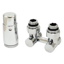 Комплект узла нижнего подкл SCHLOSSER угловой STANDARD 3/4" (хром) с термоголовкой М30х1,5, ниппеля 1/2"Х3/4" Комплект узла нижнего подкл SCHLOSSER угловой STANDARD 3/4" (хром) с термоголовкой М30х1,5, ниппеля 1/2"Х3/4"