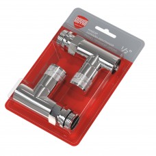 Набор дизайн-вентилей PIANO, прямой (хром) 1/2" Набор дизайн-вентилей PIANO, прямой (хром) 1/2"