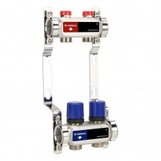 Группа коллекторная для отопления VARMEGA VM15502 ВР 1", на 2 контура 3/4" EK, нерж. сталь Группа коллекторная для отопления VARMEGA VM15502 ВР 1", на 2 контура 3/4" EK, нерж. сталь