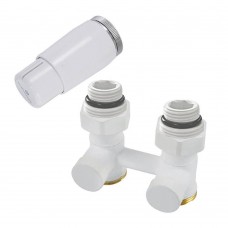 Комплект узла нижнего подкл SCHLOSSER прямой STANDARD 3/4" (белый) с термоголовкой М30х1,5, ниппеля 1/2"Х3/4" Комплект узла нижнего подкл SCHLOSSER прямой STANDARD 3/4" (белый) с термоголовкой М30х1,5, ниппеля 1/2"Х3/4"