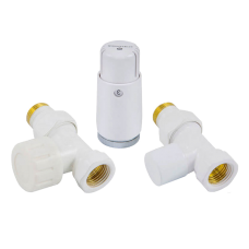 Комплект узла нижнего подкл SCHLOSSER прямой STANDARD MINI 1/2" (белый) с термоголовкой MINI DIAMANT М30х1,5 Комплект узла нижнего подкл SCHLOSSER прямой STANDARD MINI 1/2" (белый) с термоголовкой MINI DIAMANT М30х1,5