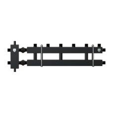 Блок коллекторный на 6-7 выходов (вверх-вниз), стрелка 60 кВт, с кронштейнами Блок коллекторный на 6-7 выходов (вверх-вниз), стрелка 60 кВт, с кронштейнами
