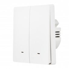 Выключатель HOMMYN настенный zigbee 2 клавиши (без нейтрали) SWZBNN02W Выключатель HOMMYN настенный zigbee 2 клавиши (без нейтрали) SWZBNN02W