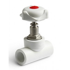 Вентиль запорный PP-R Ø32*90° PRO AQUA Белый (1/40) Вентиль запорный PP-R Ø32*90° PRO AQUA Белый (1/40)