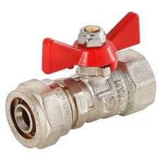 Кран шаровой цанга внутренняя резьба Ø16х1/2" бабочка VALTEC (14/224) Кран шаровой цанга внутренняя резьба Ø16х1/2" бабочка VALTEC (14/224)