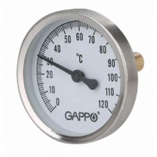 Термометр аксиальный с гильзой 0-120C° GAPPO (5/50) Термометр аксиальный с гильзой 0-120C° GAPPO (5/50)