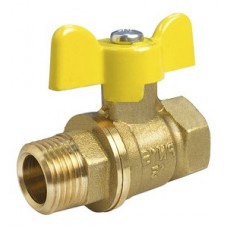 Кран шар. газовый Ø1¼" внутр./нар.бабочка VALFEX (6/24) Кран шар. газовый Ø1¼" внутр./нар.бабочка VALFEX (6/24)