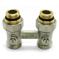 Узел нижнего подключения для радиатора c шар. краном прямой Ø1/2"х3/4" TIM Узел нижнего подключения для радиатора c шар. краном прямой Ø1/2"х3/4" TIM