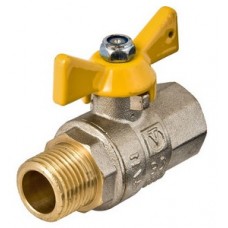 Кран шар. газовый Ø3/4" внутр./нар. бабочка VALTEC Valgas (9/81) Кран шар. газовый Ø3/4" внутр./нар. бабочка VALTEC Valgas (9/81)