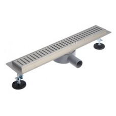 Дренажный канал для душа горизонт. 70х600мм Ø40 с сух. затвором c флaнцeм свободн.вращения 360° TIM Дренажный канал для душа горизонт. 70х600мм Ø40 с сух. затвором c флaнцeм свободн.вращения 360° TIM