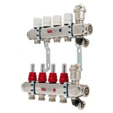 Коллекторная группа (нерж) с расходомерами с ВО и дренажными кранами 11 выходов Ø1" VALTEC (1) Коллекторная группа (нерж) с расходомерами с ВО и дренажными кранами 11 выходов Ø1" VALTEC (1)