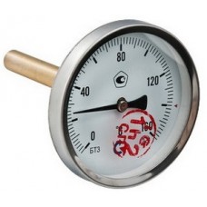 Термометр аксиальный БТ-3 Ø1/2" 0-160° VALTEC Термометр аксиальный БТ-3 Ø1/2" 0-160° VALTEC
