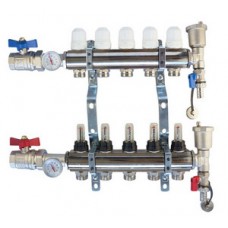 Коллекторная группа (латунь) с расходомерами полный комплект 12 выходов Ø1" TIM (2) Коллекторная группа (латунь) с расходомерами полный комплект 12 выходов Ø1" TIM (2)