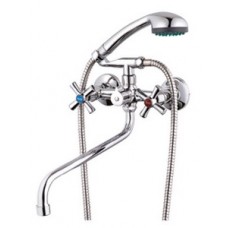 Смеситель для ванны цинк длин. кругл. S-излив встроен.диверт. G-LAUF QMT7-A722 (1/10) Смеситель для ванны цинк длин. кругл. S-излив встроен.диверт. G-LAUF QMT7-A722 (1/10)