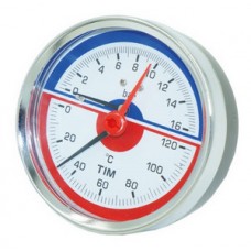 Термоманометр аксиальный 6bar TIM (50) Термоманометр аксиальный 6bar TIM (50)