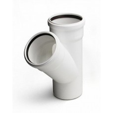 Тройник внутр. канал. Ø110x110*45° PRO AQUA STILTE Белый (15) Тройник внутр. канал. Ø110x110*45° PRO AQUA STILTE Белый (15)