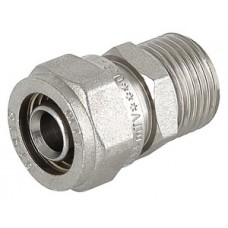 Муфта цанга наружная резьба Ø20х3/4" VALTEC (10/120) Муфта цанга наружная резьба Ø20х3/4" VALTEC (10/120)